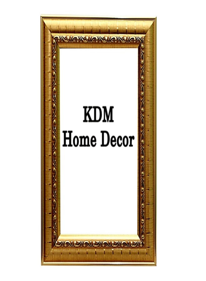 KDM HOME DECOR إطار صور من كي دي إم هوم ديكور، مقاس 3.5 × 5 بوصة، لون ذهبي، يُستخدم كزينة للطاولة أو الحائط، مع إمكانية تعليقه ووضعه على الطاولة كحامل للهدايا. - Image 5